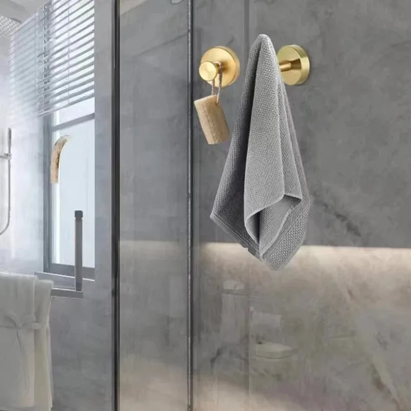 Stainless Steel Suction Cup Hooks | Waterproof Punch-Free Bathroom