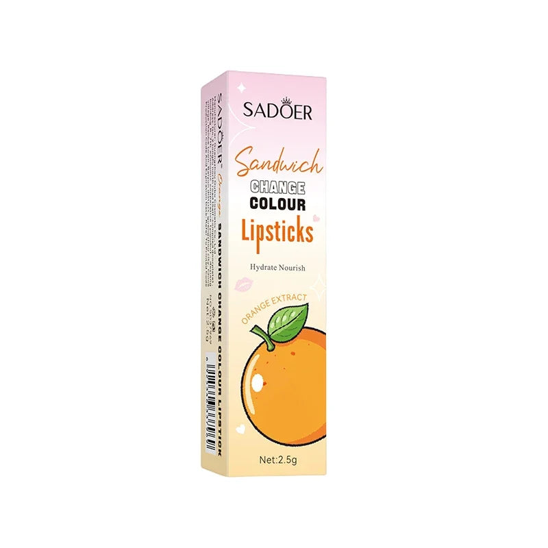 SADOER Orange Color-Changing Lip Balm | 3 or 5 Pack