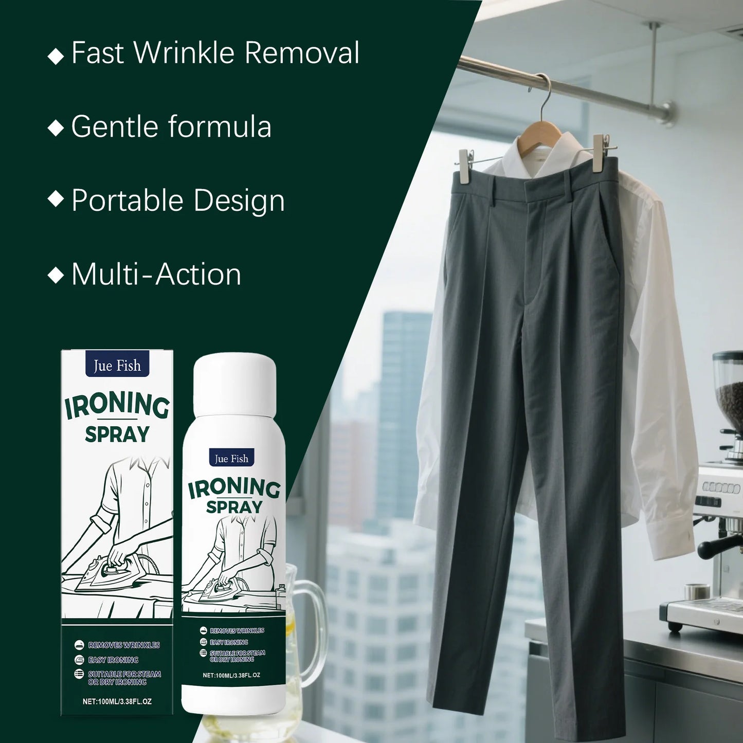 Wrinkle Release Spray 100ml – Instant Smooth Garment Care