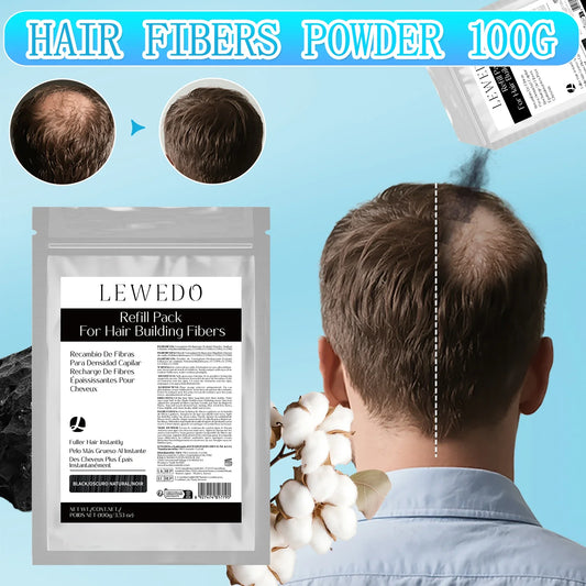 Lewedo Hair Building Fiber 100g – Keratin Thickening Powder Hair Building Fiber Oasis Select