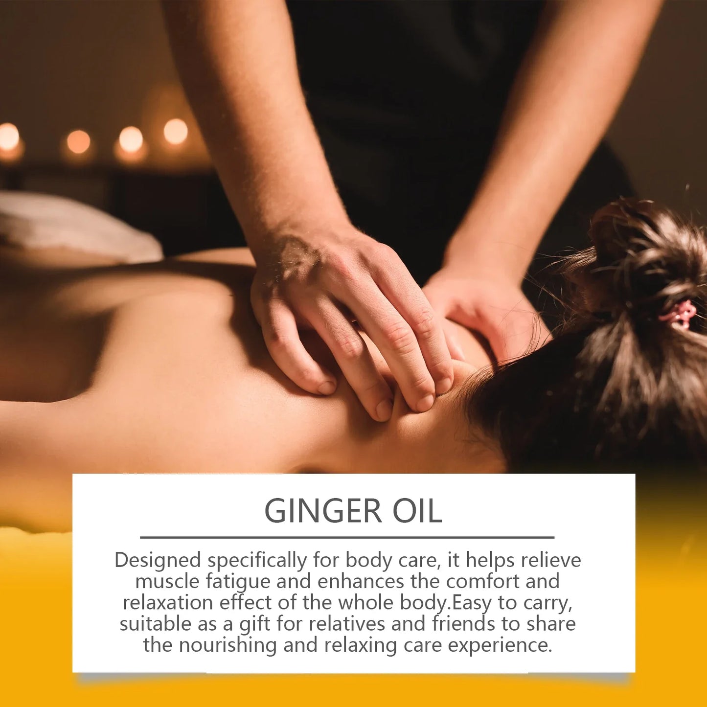 OceAura Ginger Body Massage Oil – Moisturizing & Tightening 100ml