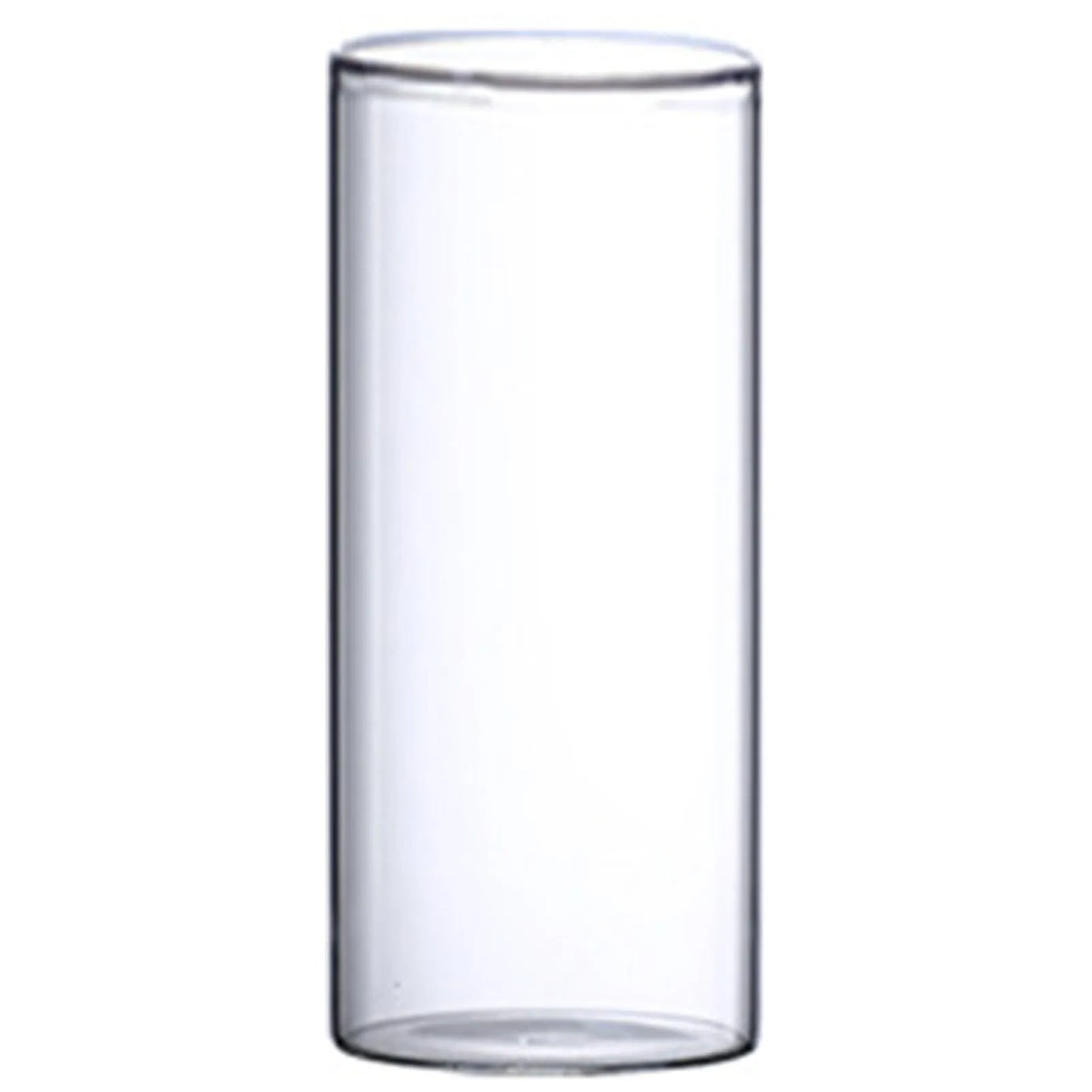 Hydroponic Flower Vase Modern Small Cylinder Flower Centerpiece Vases for Home Office Wedding Table Peaceful Pleasures Health and Wellness 8.5x20cm