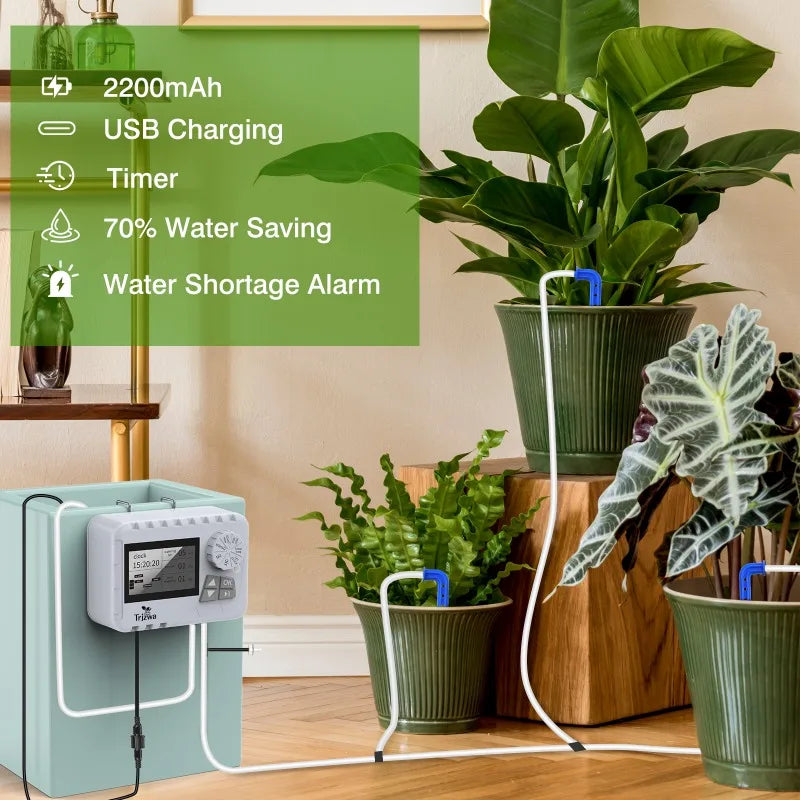 Indoor Automatic Drip Irrigation System – 2200mAh USB Rechargeable