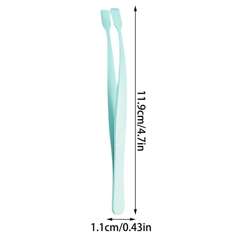 Stainless Steel Eyelash Cluster Applicator Tweezer Tool