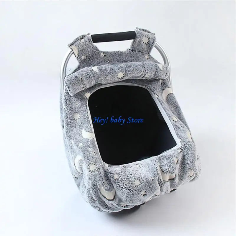 Baby Car Seat Cover Sleeve – Glow-in-Dark Stars & Moon Design