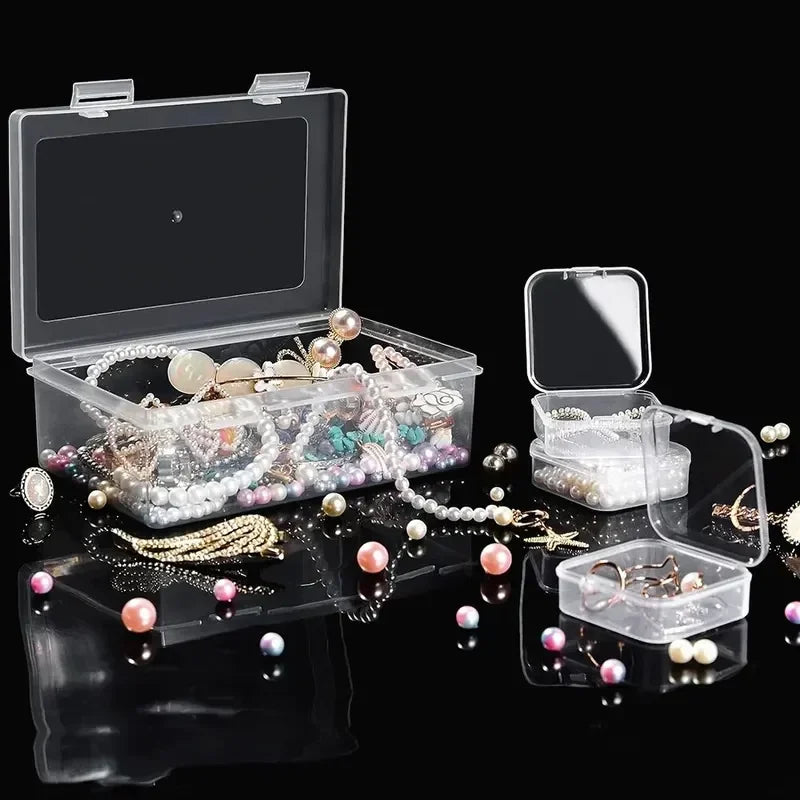 Clear Plastic Jewelry & Craft Storage Box – DIY Organizer