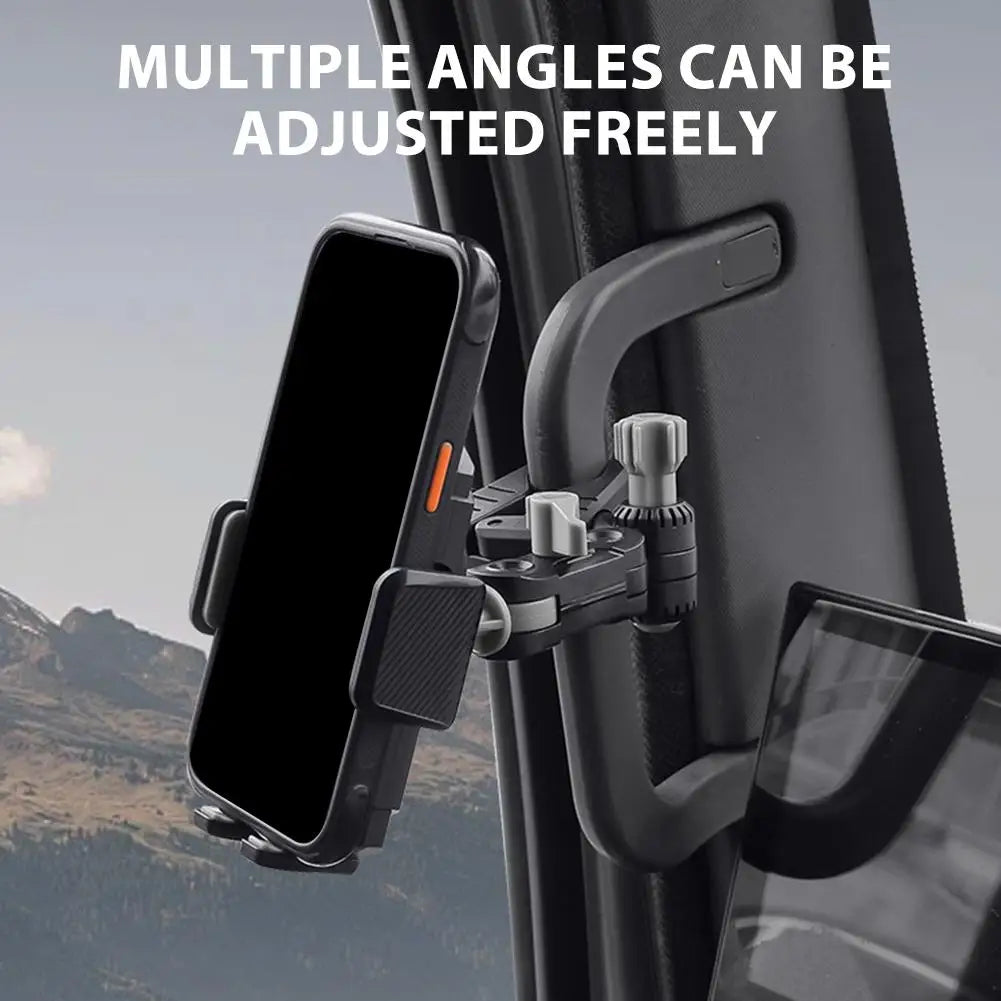 Universal Heavy Duty Truck Phone Holder, Adjustable A-Pillar Grab Handle Mount with Strong Pole Clamp for Pickup Excavator Loade Peaceful Pleasures Health and Wellness