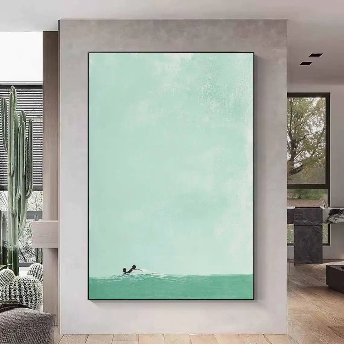 Hand Painted Abstract Canvas Wall Art | Large Colorful Painting Canvas Wall Painting Peaceful Pleasures Health and Wellness 12 20x30cm Unframed