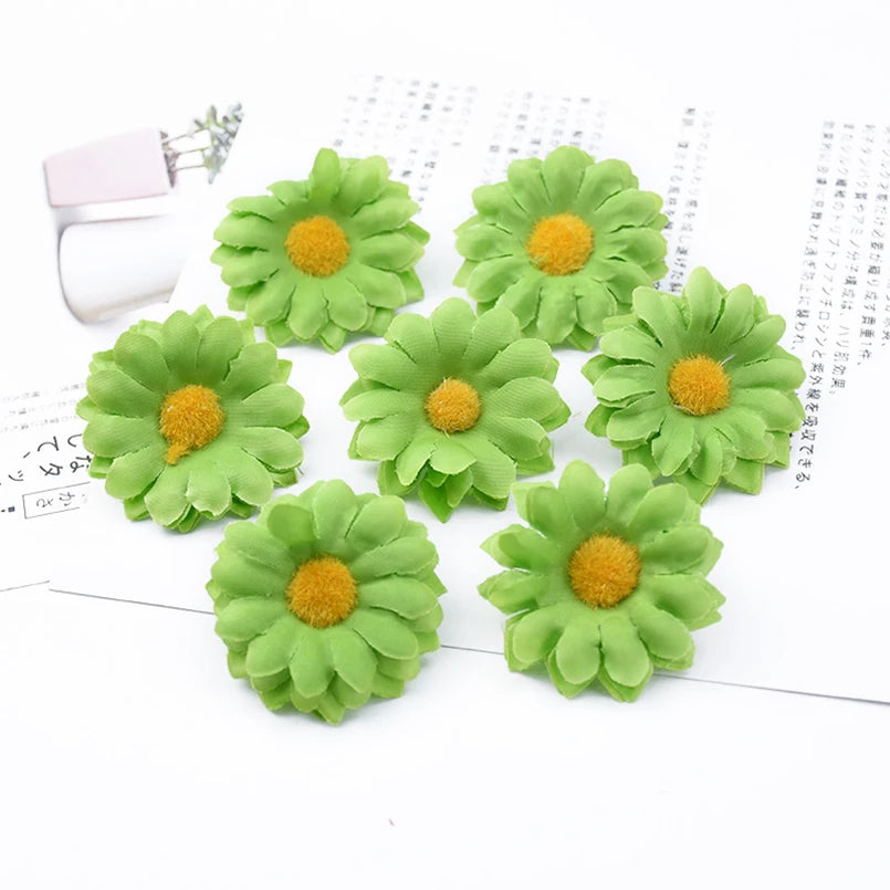 Artificial Silk Daisy Flower Heads 10/20pc | Wedding & Home Decor