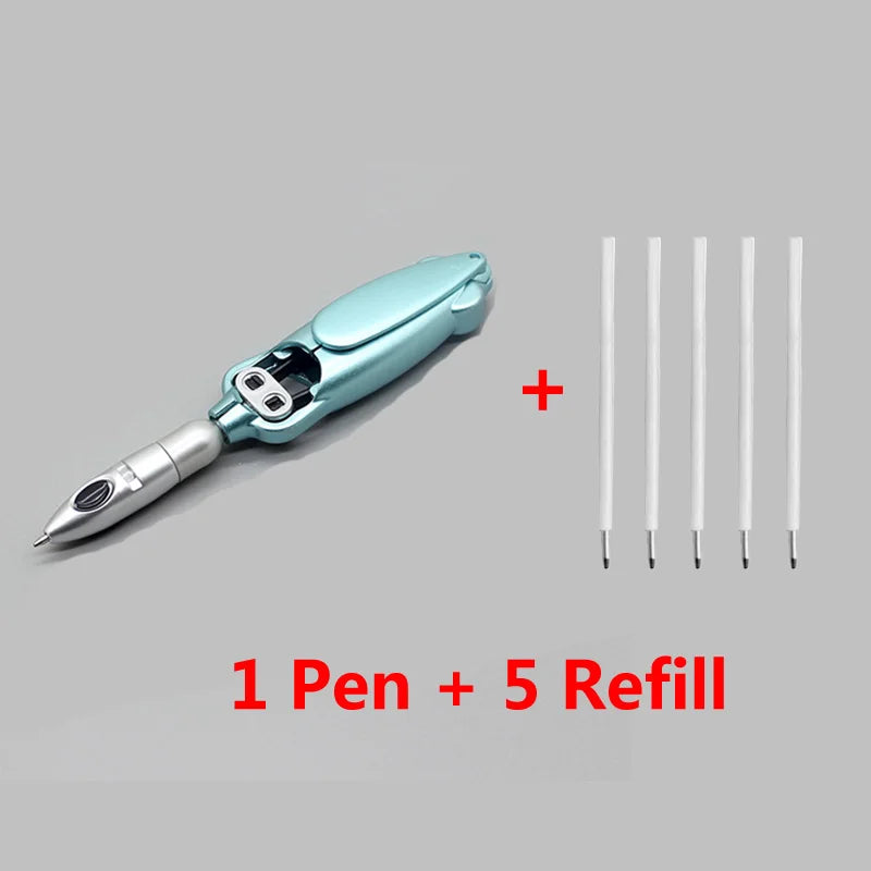 Funny Ballpoint Pen Dark Purple Ink Creative Squid Design Gel Pens