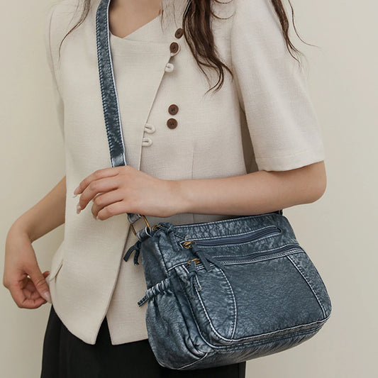 Women's Simple Shoulder Bags Easy to Match Multifunctional Shoulder Bag Suitable for Work Shopping Gatherings Peaceful Pleasures Health and Wellness