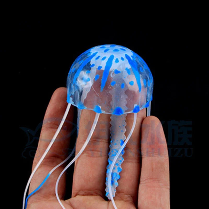 Luminous Jellyfish Aquarium Ornament | Glowing Fish Tank Decor