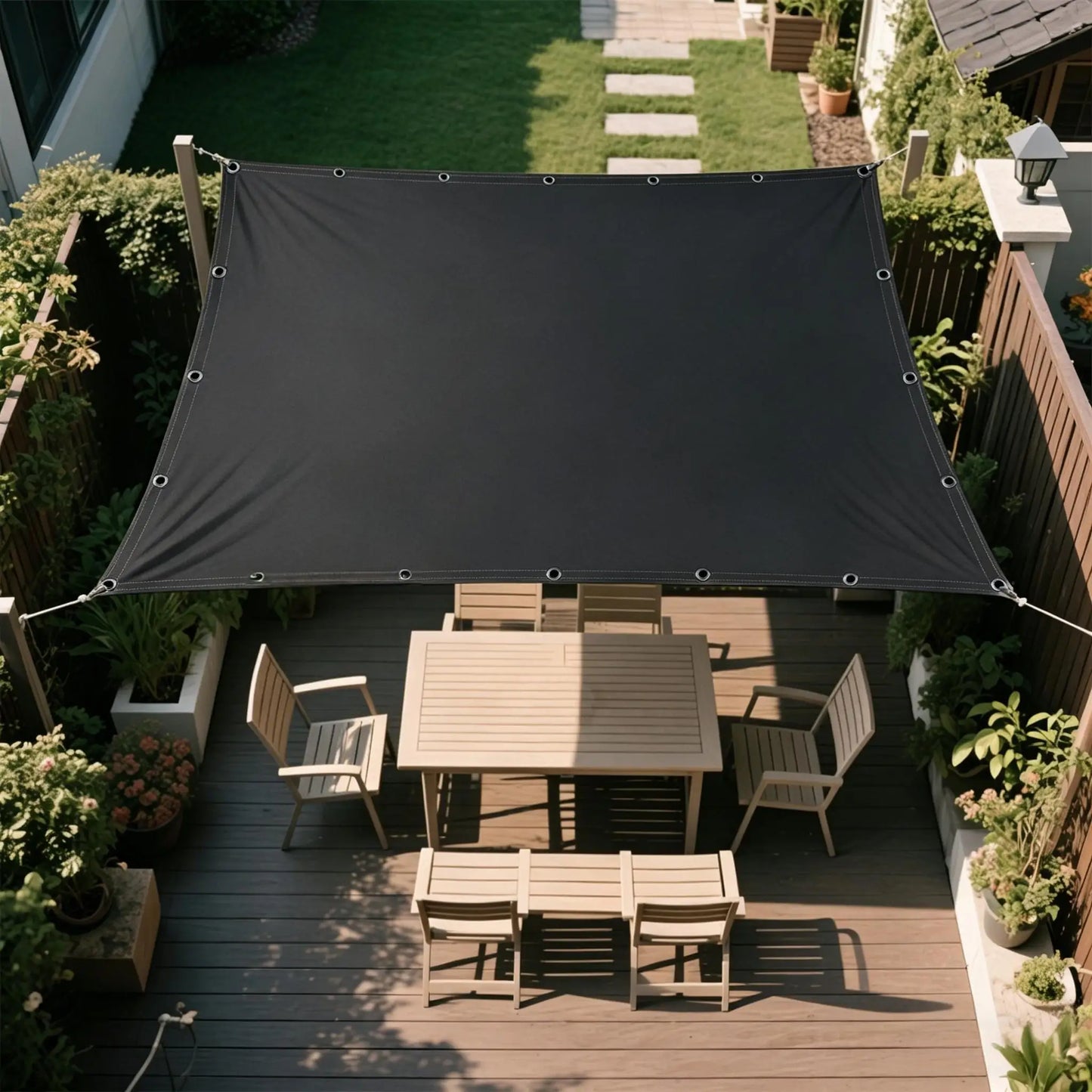 Rectangular Sun Shade Sail – 95% UV & Waterproof Outdoor Cover