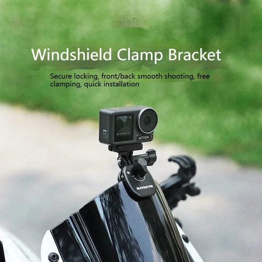 Sunnylife Metal Windshield Clip Mount for GoPro, DJI & Insta360 Camera Mount Bracket Oasis Select