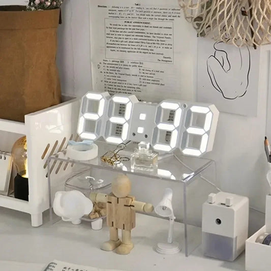 Digital Wall Clock Desk Watches Electronic Alarm Modern Home Decoration for Bedroom Decor Interior Led Table Clocks Living Room Peaceful Pleasures Health and Wellness