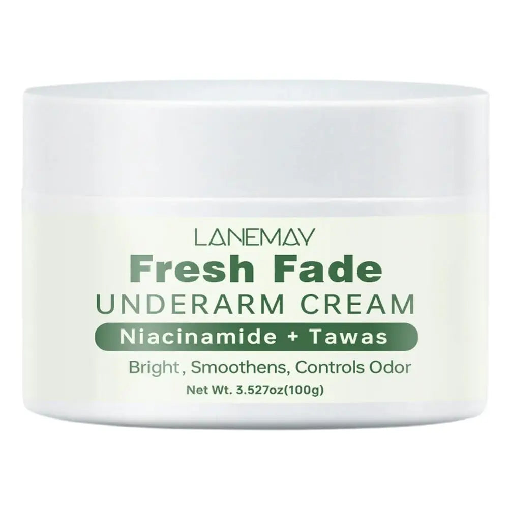 Fresh Fade UNDERARMCREAM Cream Niacinamide Brightens,Smoothens,Controls Odor Underarm Skin Care Moisturizing Body Lotion 100g Peaceful Pleasures Health and Wellness 100g