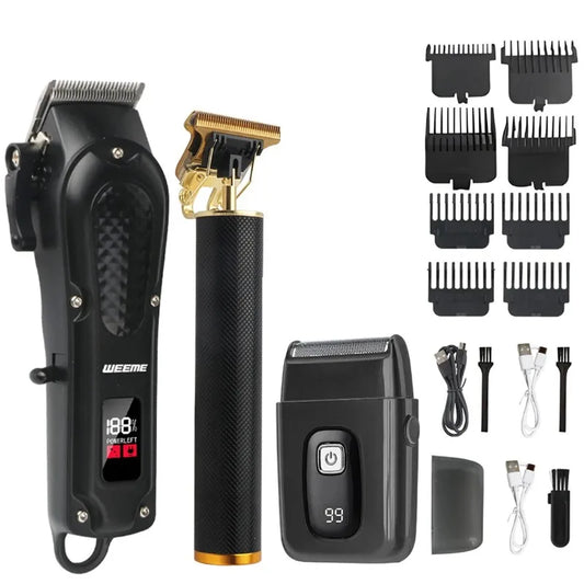 Men's Vintage Electric T9 Hair Clipper Beard Trimmer/Rechargeable With Nose Hair Trimmer Hair Cutting Machine Kit Boyfriend Gift Peaceful Pleasures Health and Wellness