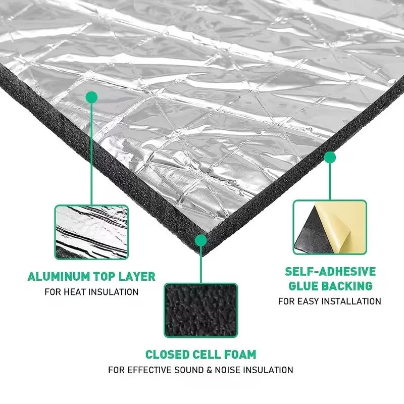 Closed Cell Foam Car Sound Deadener & Heat Insulation Mat