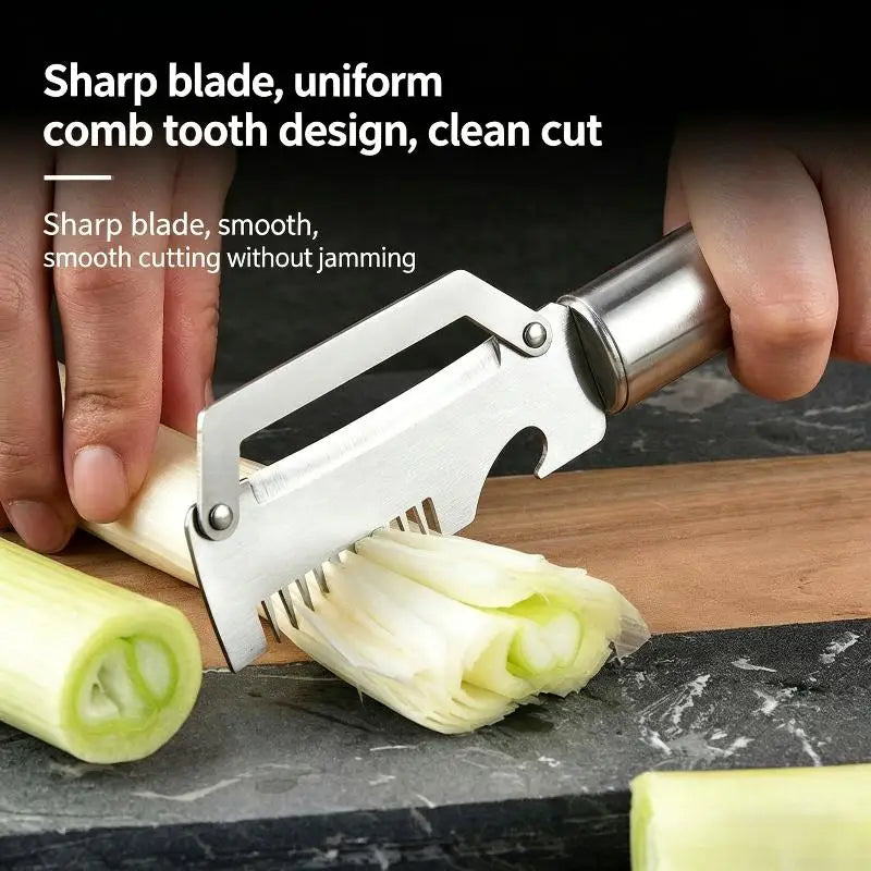 Stainless Steel Vegetable Peeler with Wooden Handle & Bottle Opener