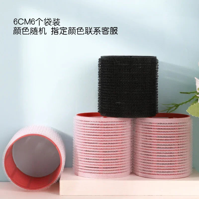 6Pcs Hair Rollers Heatless Curlers No Heat Hair Bangs Volume Salon Hairdressing Curlers Sticky Hair Styling Tool Peaceful Pleasures Health and Wellness 6cm-random-6pcs