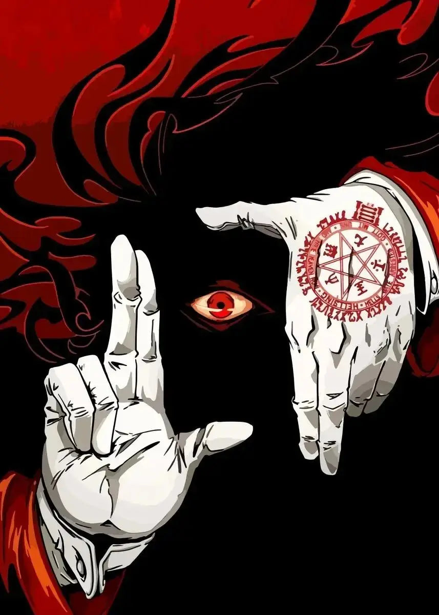 Horror Anime Hellsing Ultimate Posters Manga Canvas Painting Prints Wall Art Mural for Living Room Study Home Decor Peaceful Pleasures Health and Wellness