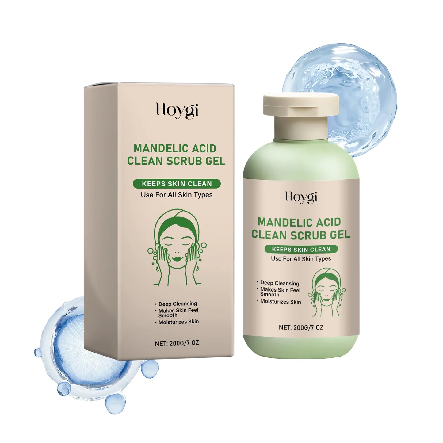 Mandelic Acid Body Scrub Gel – Exfoliate, Smooth & Hydrate