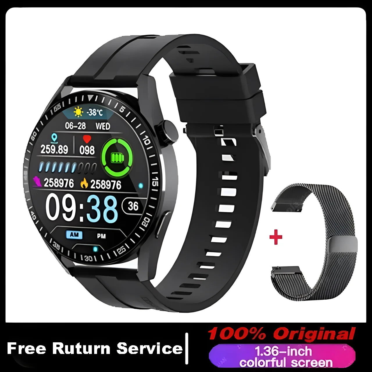 Pro Smart Watch Men Women AMOLED 420*420 HD Screen Heart Rate Bluetooth Call Waterproof relojes inteligentes SmartWatch 2023 Peaceful Pleasures Health and Wellness BlackSemilan NEW GT3