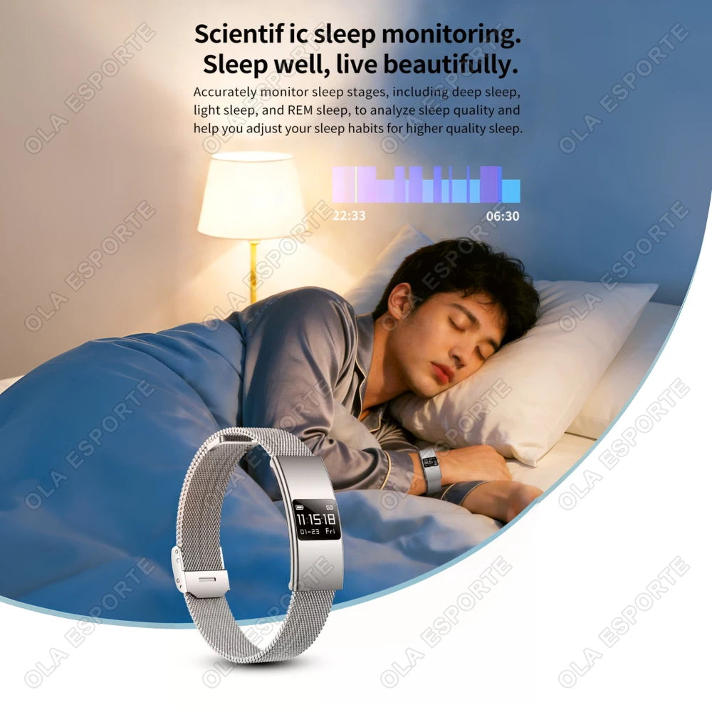 Men Women Smart Bracelet Heart Rate Sleep Monitor Health Smart Band Waterproof Sports Fitness Tracker Smartwatch For Android iOS Peaceful Pleasures Health and Wellness
