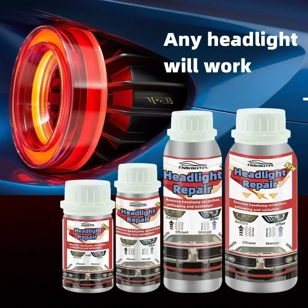 800ml Headlights Liquid Polymer Headlight Chemical Polish Repair Fluid Refurbishment Scratch Repair Polishing Headlights Kit Peaceful Pleasures Health and Wellness