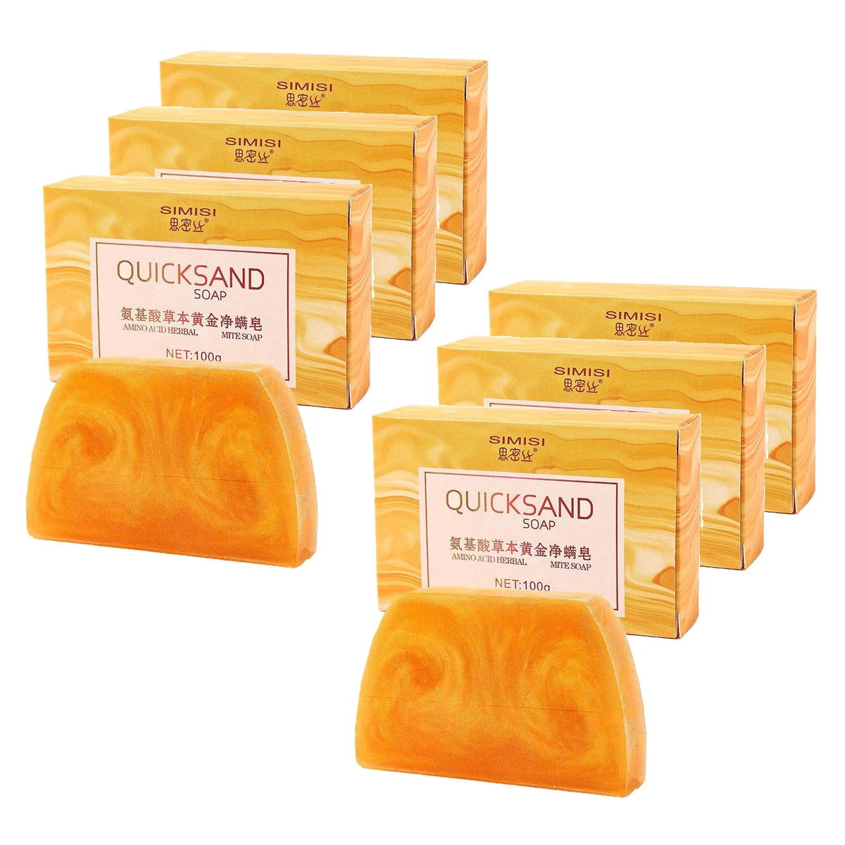 Gold Essential Oil Handmade Soap Bar – Pore Cleansing, Moisturizing & Fragrant Bath Soap 100g (3 or 6 Pack) Peaceful Pleasures Health and Wellness 100g X6