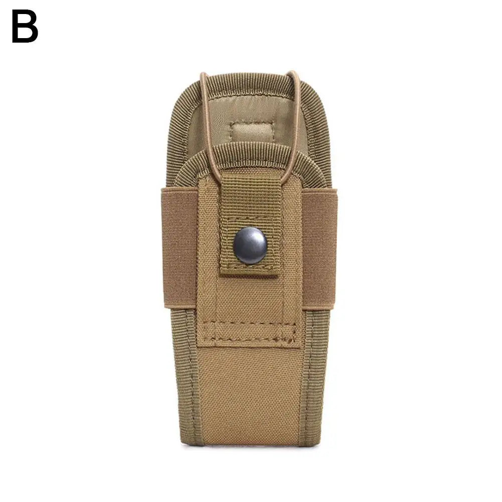 Outdoor Tactical Walkie Talkie Pouch for MOLLE, Multi-Functional Phone Bag Tactical Waist Bag Radio Protective Case Peaceful Pleasures Health and Wellness B