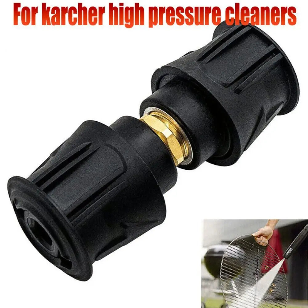 Black High pressure quick connector Plastic Universal High pressure hose adapter Quick Connection for Karcher Peaceful Pleasures Health and Wellness