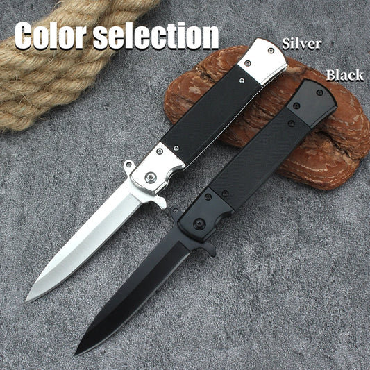 Folding Outdoor Knife | Stainless Steel Multi-Function Field Knife Folding Outdoor Knife Peaceful Pleasures Health and Wellness