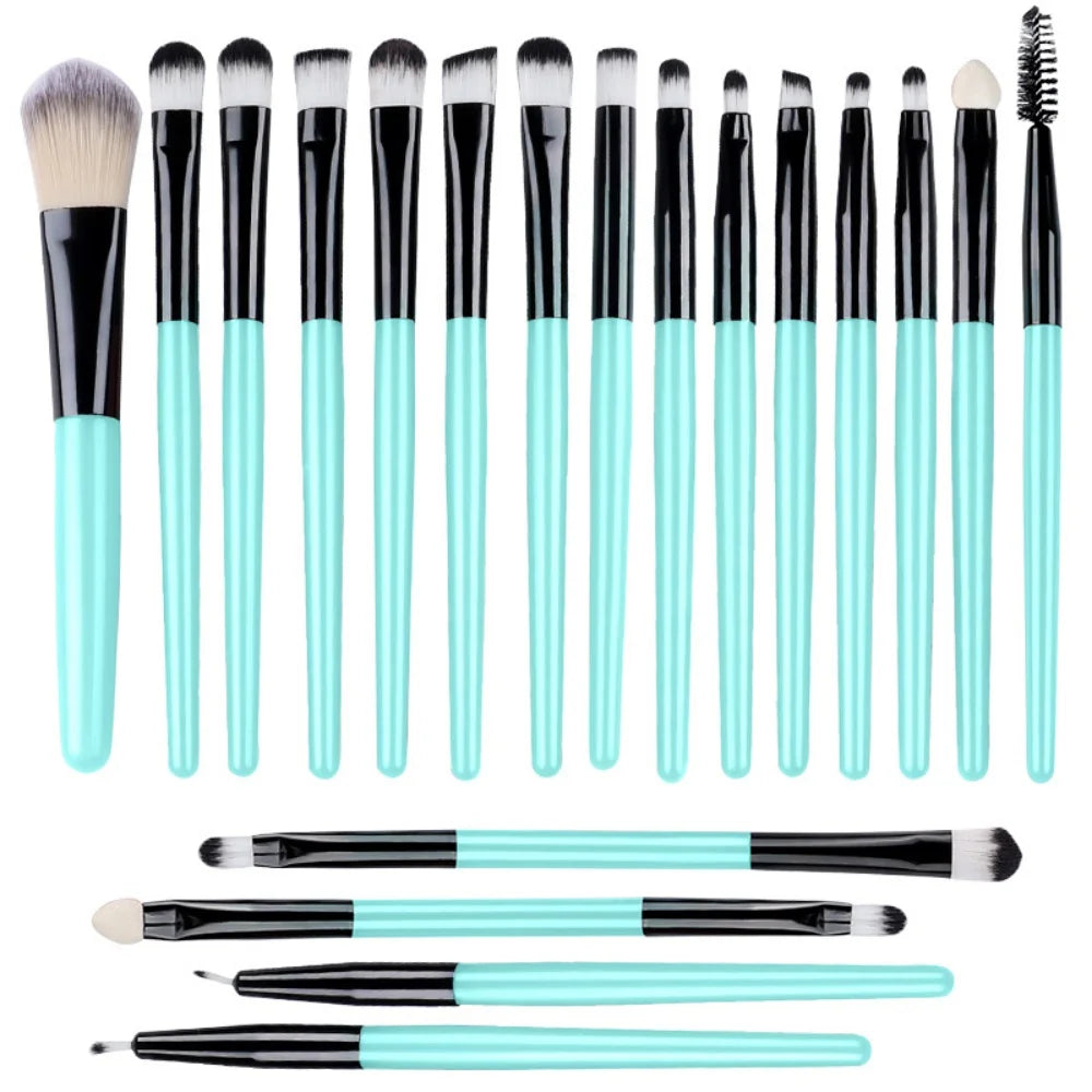 RUNTOIN 20Pcs Makeup Brush Set – Face & Eye Cosmetic Brushes