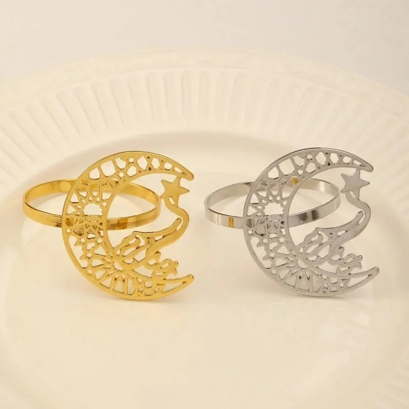 Gold Bismillah Napkin Rings | Ramadan & Eid Table Decor