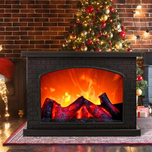 LED Fireplace Lamp Realistic Flame | Battery & USB Tabletop Decor LED Flame Lamp Peaceful Pleasures Health and Wellness