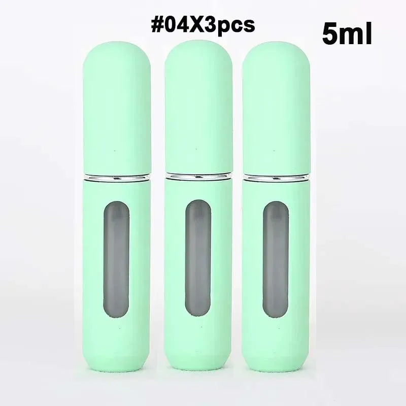 2026 Mini Perfume Bottle 5ML 1/3/6PCS Candy Color Refillable Travel Spray Bottles Press Bottom Filling Dispenser Bottle ﻿ Peaceful Pleasures Health and Wellness 106-04x3