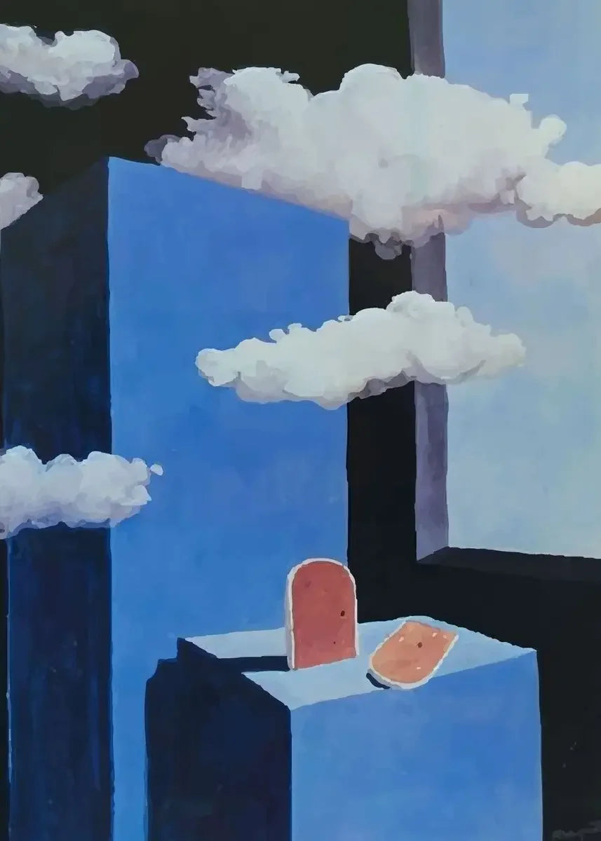 Rene Magritte Surrealist Canvas Wall Art Print | Unframed Poster