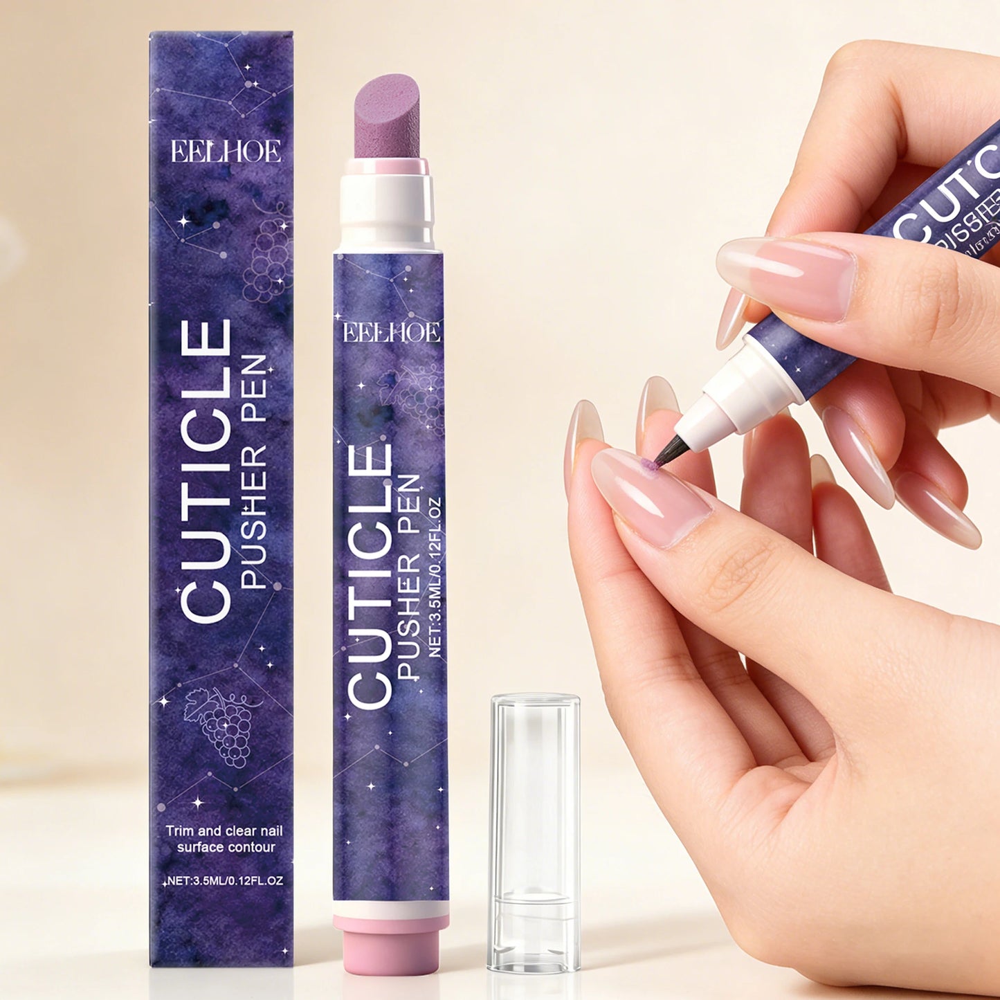 Nails Nutrition Oil Pen Repairing Damaged Nail Nourishment Cuticle Remove Dead Skin Prevent Agnail Multi-effect Nail Pusher Pen Peaceful Pleasures Health and Wellness