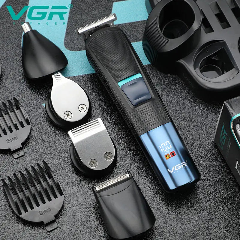 VGR 108 New Multi-functional Hair Clipper 5-in-1 Rechargeable Shaving Nose Sideburns Electric Trimmer For Men USB Multi functio Peaceful Pleasures Health and Wellness