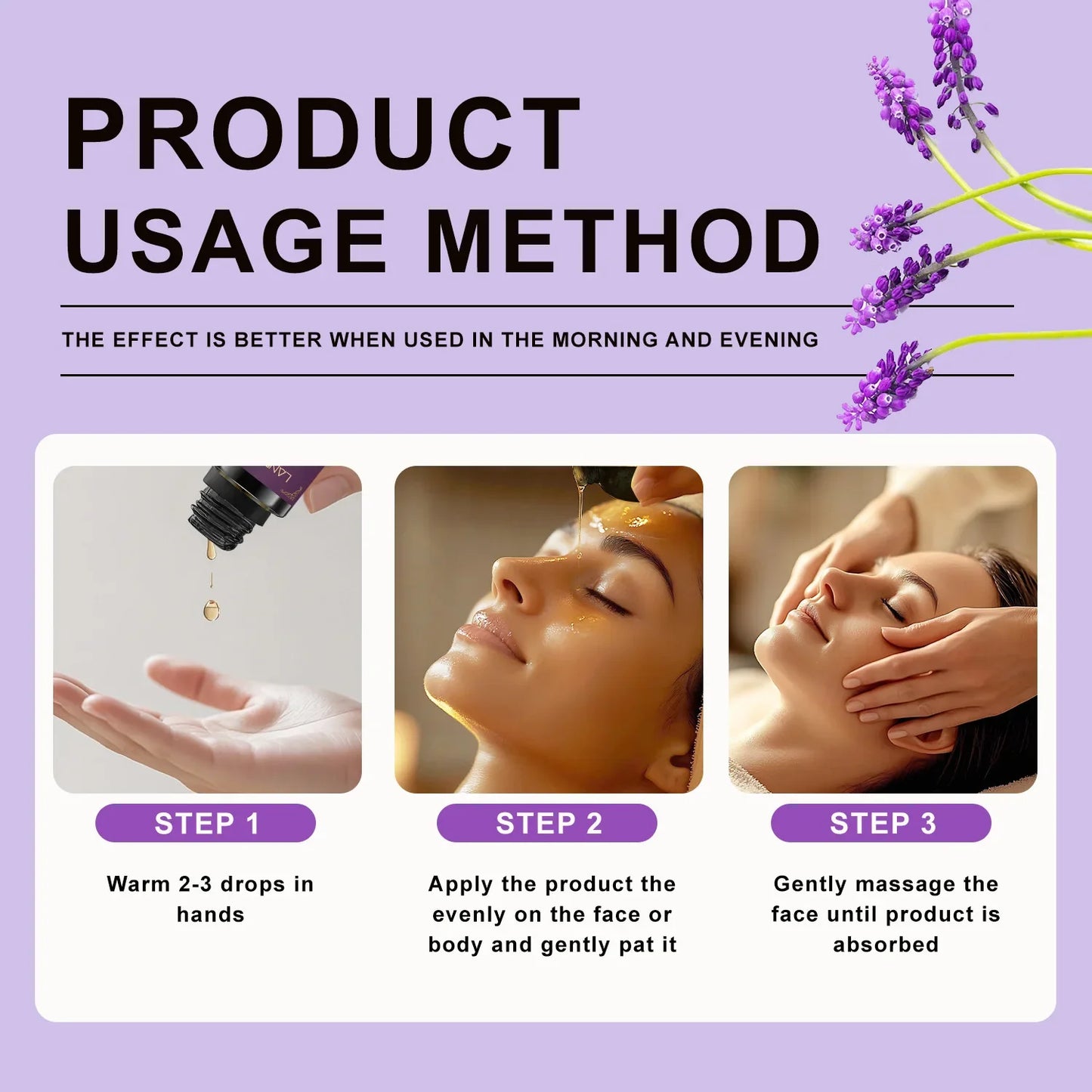 Lavender Massage Oil – Moisturizing & Calming Body Oil 250ml