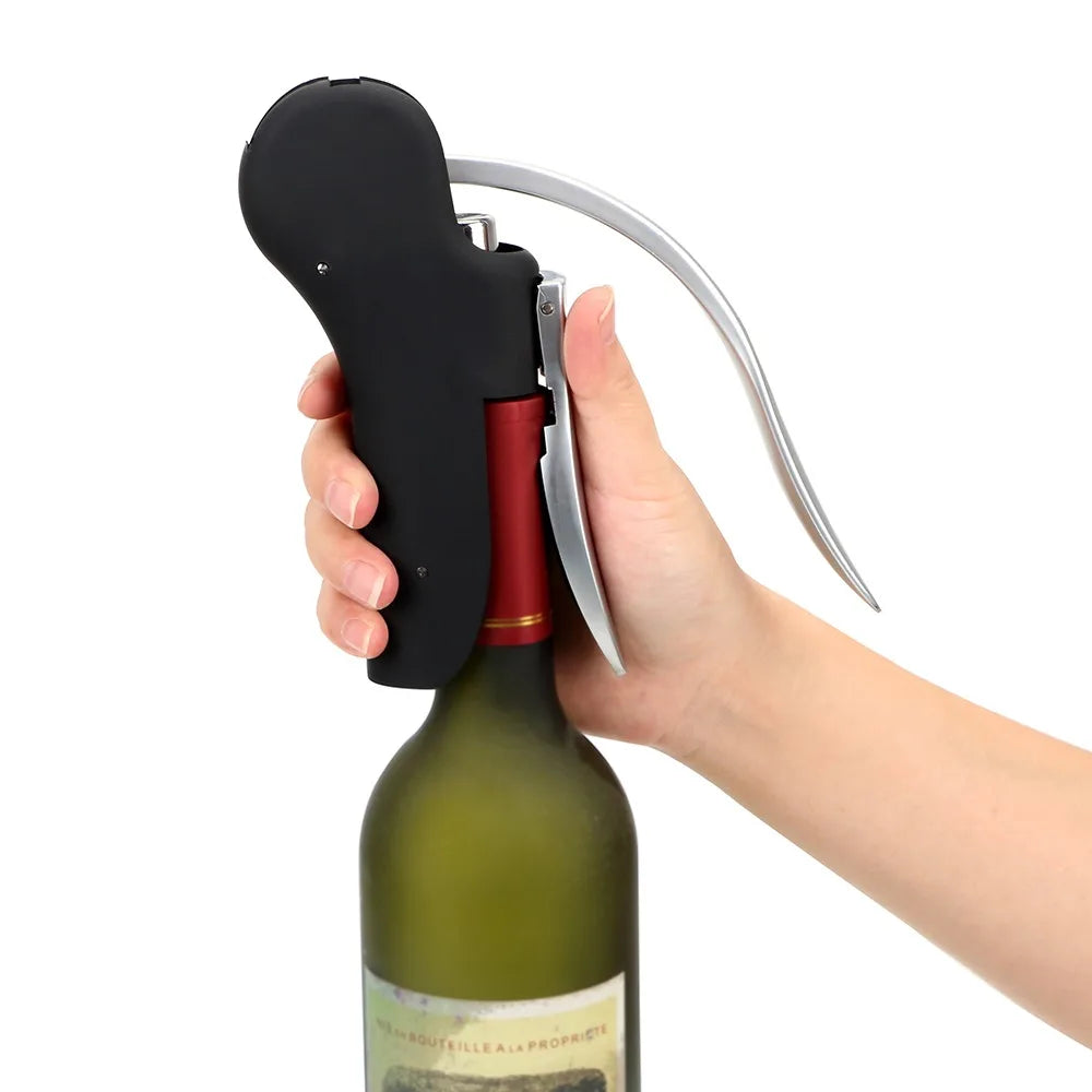 Professional Wine Opener Corkscrew Set – Lever Bottle Opener with Foil Cutter & Cork Drill