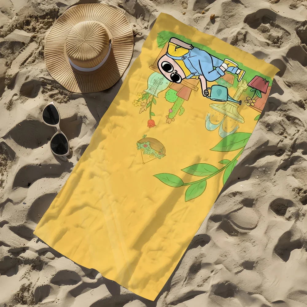 Cartoon Quick-Dry Beach Towel | Soft Pool & Travel Towel