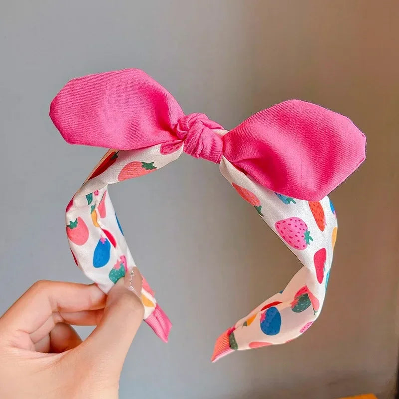 Girls Strawberry Headband – Cute Kids Hair Hoop Accessory