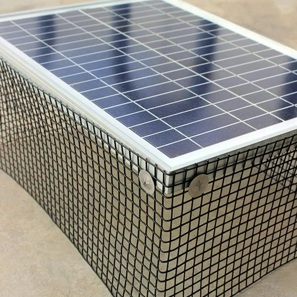 Wire Mesh Solar Panel Livestock Protection Suite Critter Guard Roll Solar Panel Guard W/ Fasteners Tie Wires Removable PV Peaceful Pleasures Health and Wellness