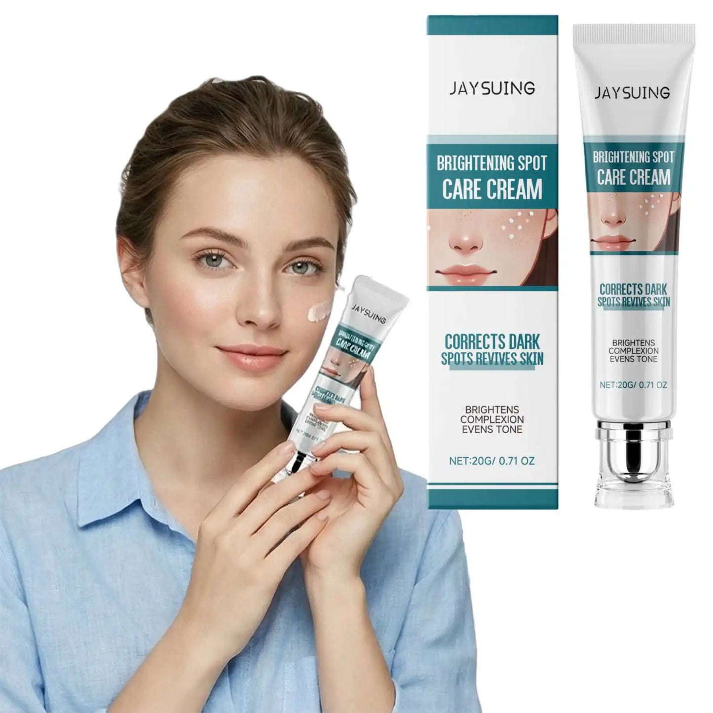 Glow Brighten Face Cream Improve Dullness Reduce Melanin Production Repair Skin Blemishes Refreshing Moisturizing Facial Lotion Peaceful Pleasures Health and Wellness