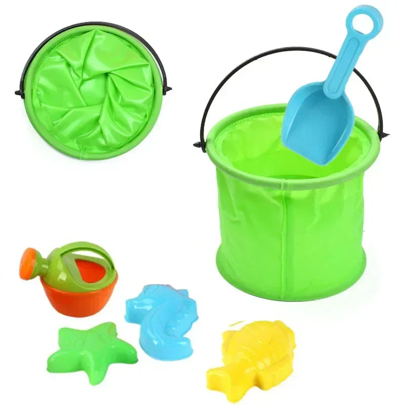 Collapsible Beach Sand Bucket – Kids' Pool & Outdoor Toy