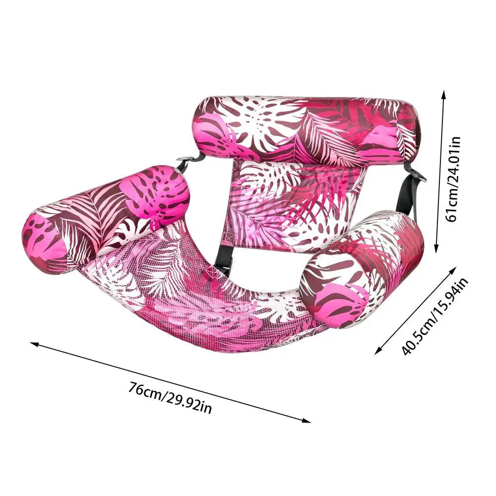 Inflatable Floating Pool Lounger – Foldable Adult Pool Float