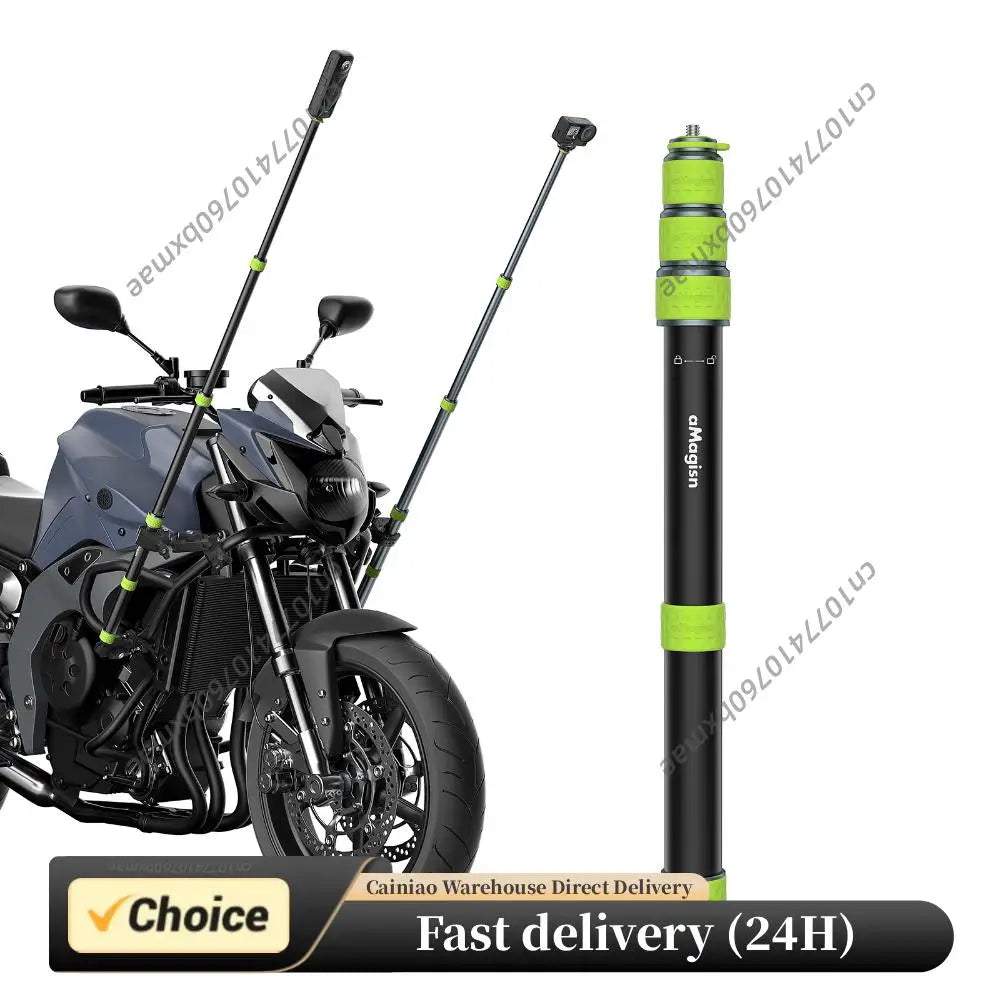 Universal 1/4In Motorcycle Selfie Stick Wear Resist Aluminum Alloy Telescopic Stick Riding Selfie Sticks Cycling Accessories Peaceful Pleasures Health and Wellness
