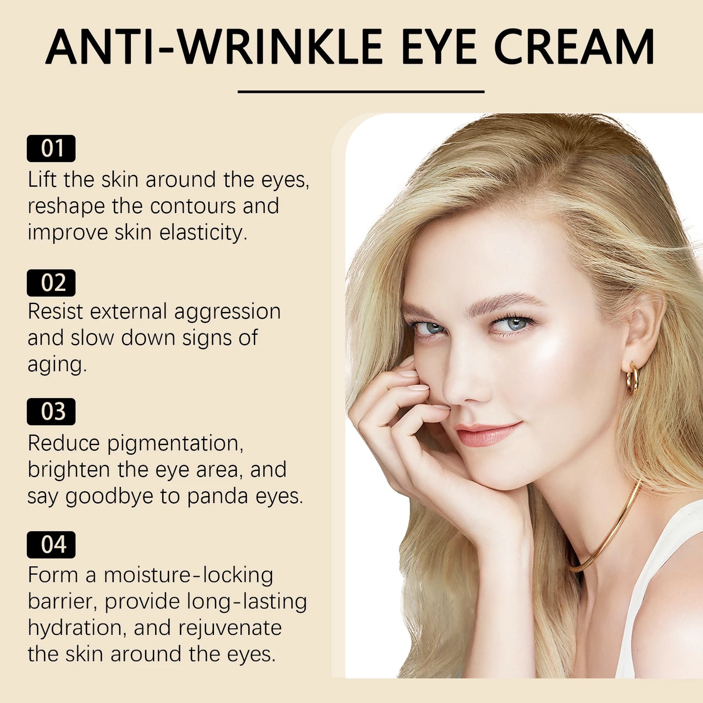 Hoygi 4% Retinol Eye Cream – Dark Circles & Wrinkles